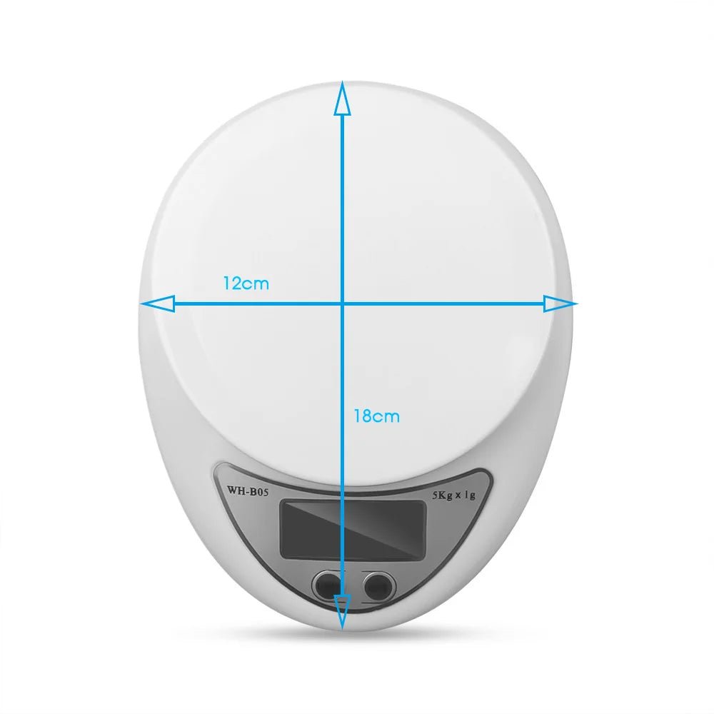 Basic Digital Kitchen Scale 5Kg/1G™ │ Balance de cuisine numérique basic - Cuisine Vrac