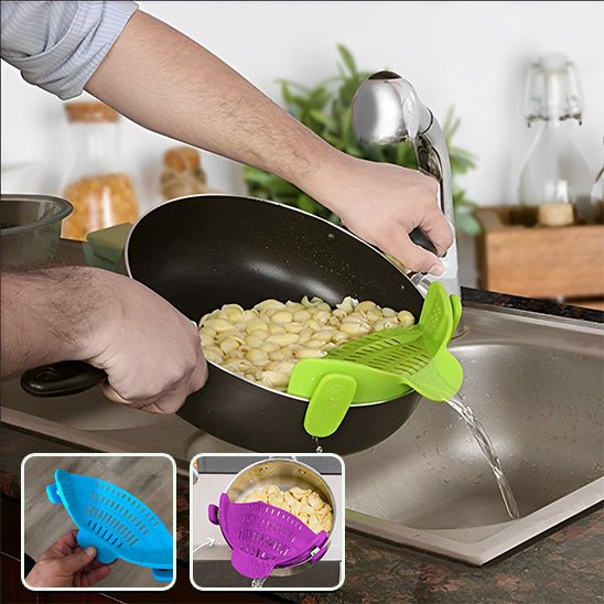 Clip - on colander™ │ Passoire à clipser │ Passoire - Cuisine Vrac