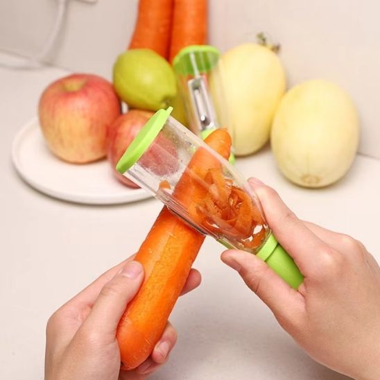 Compartment peeler™ │ Éplucheur avec compartiment - Cuisine Vrac