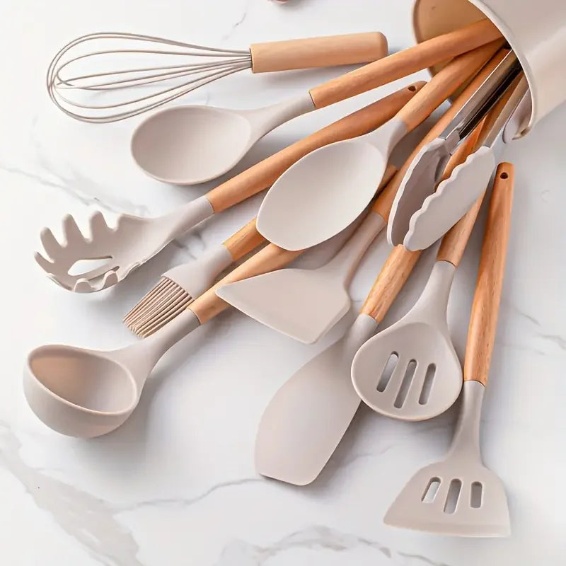 kit-ustensile-de-cuisine-en-silicone-vintage-khaki