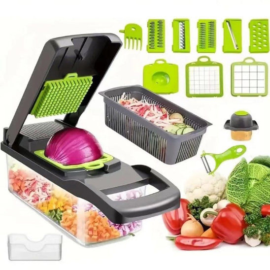 mandoline-cuisine-vert-et-gris