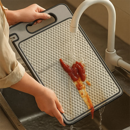 planche-a-decouper-personne-qui-nettoie-la-planche-sous-l-eau